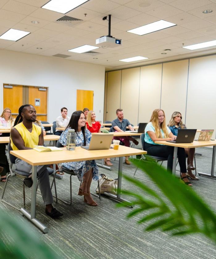 Students in a classroom setting.